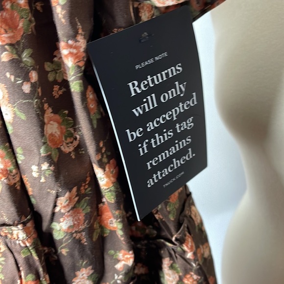 TUCKERNUCK Crawford Dress Floral Rosewood Chintz Oversize Flutter Sleeve NWT 3XL - Picture 13 of 14